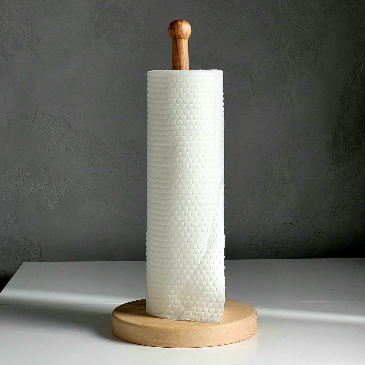 Wooden Paper Towel Holder – Solid Ash Kitchen Stand, Minimalist Countertop Organizer, Handmade Natural Wood Home Decor 1 Wild And Trees Wooden Paper Towel Holder – Solid Ash Kitchen Stand, Minimalist Countertop Organizer, Handmade Natural Wood Home Decor - Image 1