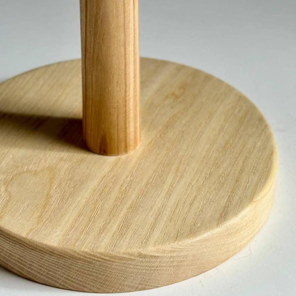 Wooden Paper Towel Holder – Solid Ash Kitchen Stand, Minimalist Countertop Organizer, Handmade Natural Wood Home Decor 2 Wild And Trees Wooden Paper Towel Holder – Solid Ash Kitchen Stand, Minimalist Countertop Organizer, Handmade Natural Wood Home Decor - Image 2